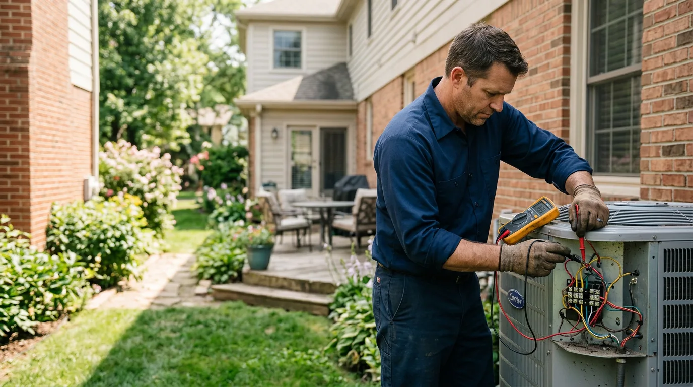 HVAC technician working near Point Marion, PA